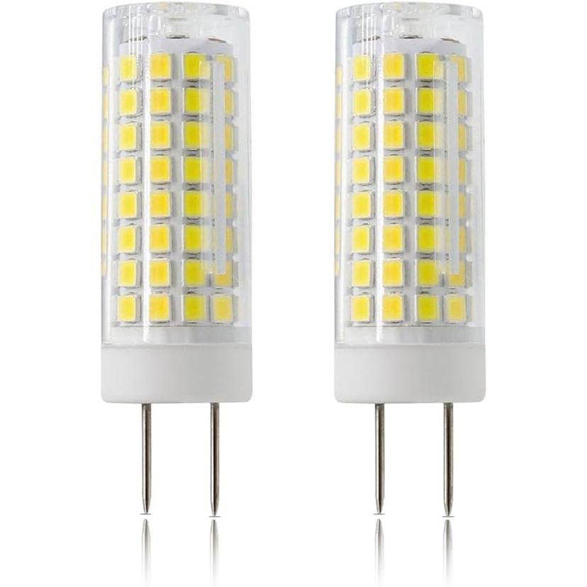 LED GY8.6 Bulb, 7W T4 G8 LED Bulb, 75W Halogen Bulb Replacement, GY8.6 Bi-pin Base Light Bulb, AC120V, for Under Counter Kitchen Lighting, Light