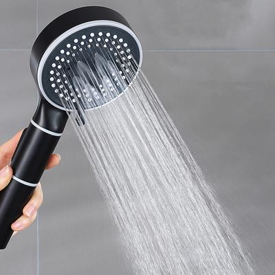 Doppelseitiger Duschkopf, Silikongel-Massage, 6-Gang-Umschaltbar, Ein-Tasten-Stopp-Wasser-Badezimmer-Duschdüsensprüher