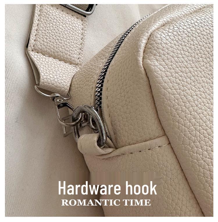 2024 Spring Fashion Crossbody Bag: Simple Design, PU Material, Trendy Women's Shoulder Bag