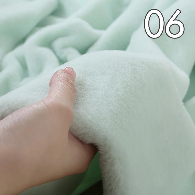 Tissu Peluche Super Doux Polyester Imitation Fourrure de Lapin Rex Épais 50*50cm Pour Fond d'Étalage Comptoir Vêtements de Poupée