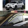 For TOYOTA RAV4 XA40 2013 2014 2015 2016 2017 2018 Car Styling Sticker Plastic Window Glass Wind Visor Rain/Sun Guard Vent