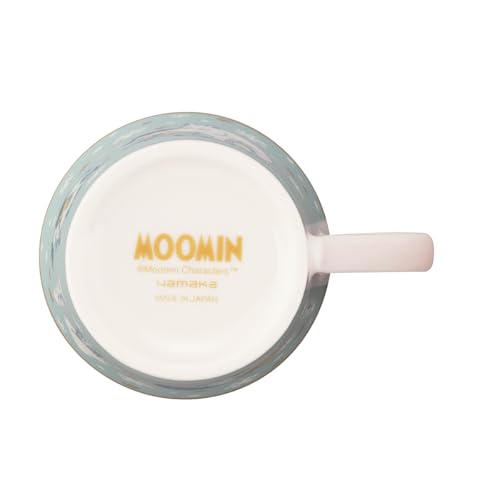 Yamaka Shoten MOOMIN Snowy Way Home Mug, 300ml, Diameter: Approx. 9x9cm, Blue, Moomin Gift for Women, Birthday Gift, Tableware, MM12001-11