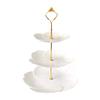 3 Tier Cake Stand Afternoon Tea Wedding Plates Party Tableware Xmas Brithday Cakes, Desserts, Cookies, Fruit Tray