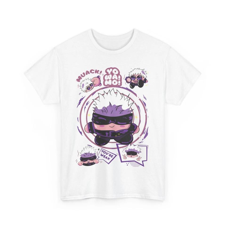 

Anime Gaming , Satoro Gojo Kirby Jjk Japan Tee, All Sizes White Unisex T-Shirt XXXXL
