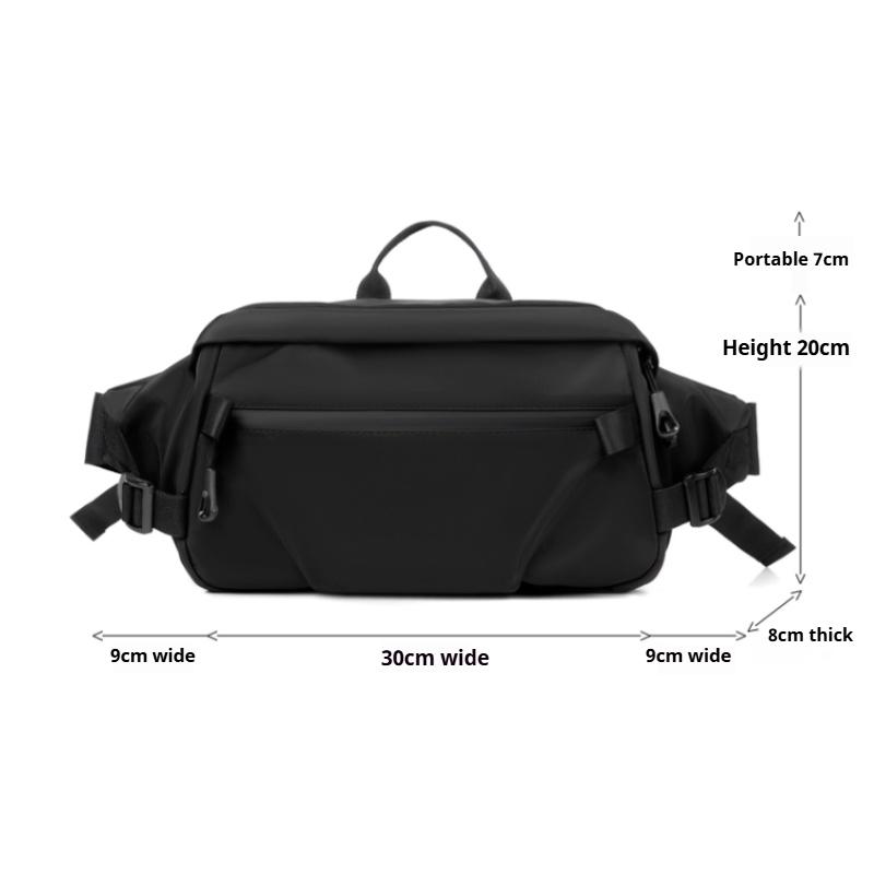 Multifunctional Waist Bag for Men-Durable Crossbody Bag and Chest Bag,Adjustable Shoulder Strap for Outdoor,Work or Leisure Use