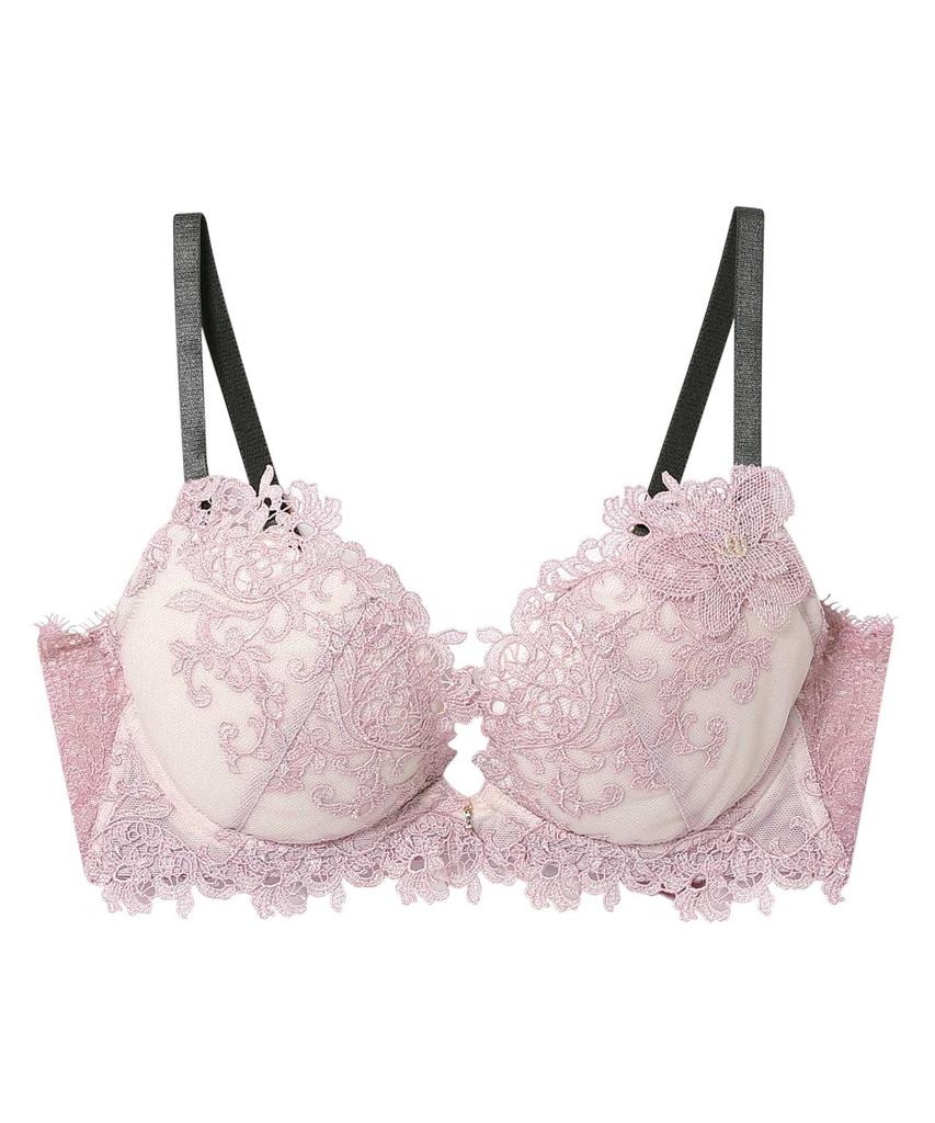 Amphi High Side Slimming Fits Up To G Plus Sizes Sleek Side Bra BYJ689 RP D75 Bra, Cleavage-Enhancing, Design, Effect, Cup, [Glama-Rich, Design]