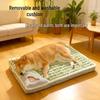 Washable Warm Pet Nest: Semi-Closed Dog & Cat House with Mat.