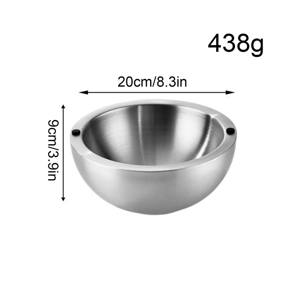 Сервировочные миски из нержавеющей стали с двойными стенками, термоизолированные, для вечеринок, миска-охладитель для соусов, сальсы, гуакамоле, приправ, салатов
