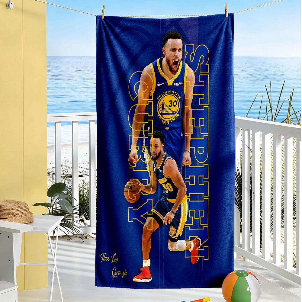 Golden State Warriors Poster Strandtuch Schnelltrocknend Weiche Mikrofaser Bequem Leicht
