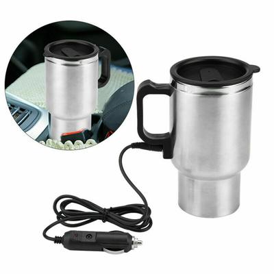 Calentador de agua para taza de coche de acero inoxidable para café calentado