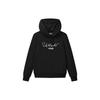 Loose Fit Hooded Pullover Letter Print Long Sleeve Sweatshirt Women Sweatshirt Black F11W118232F-BK