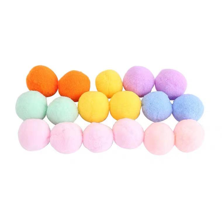 Cat Teasing Silent Plush Ball: Kitten Self-Entertainment, Colorful Scratch & Bite-Resistant Wool DIY Toy