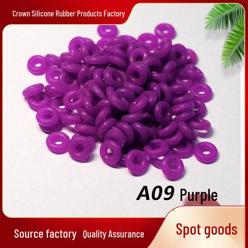 50-Piece Jade Silicone Spacer Rings for Bracelets, Chains, and Necklaces