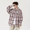 Korean Version of Fashionable Retro Plaid Shirt Boys Spring and Autumn Casual Shirt Jacket