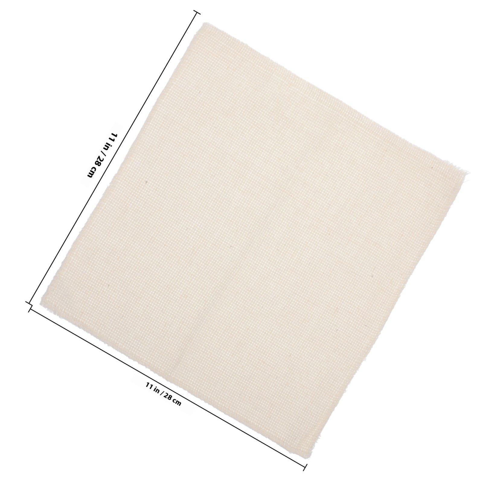 

4Pcs Punch Needle Cloth Linen Fabric Monks Cloth DIY Embroidery Gridding Fabric for Rug Tufting Handicraft Project Sewing