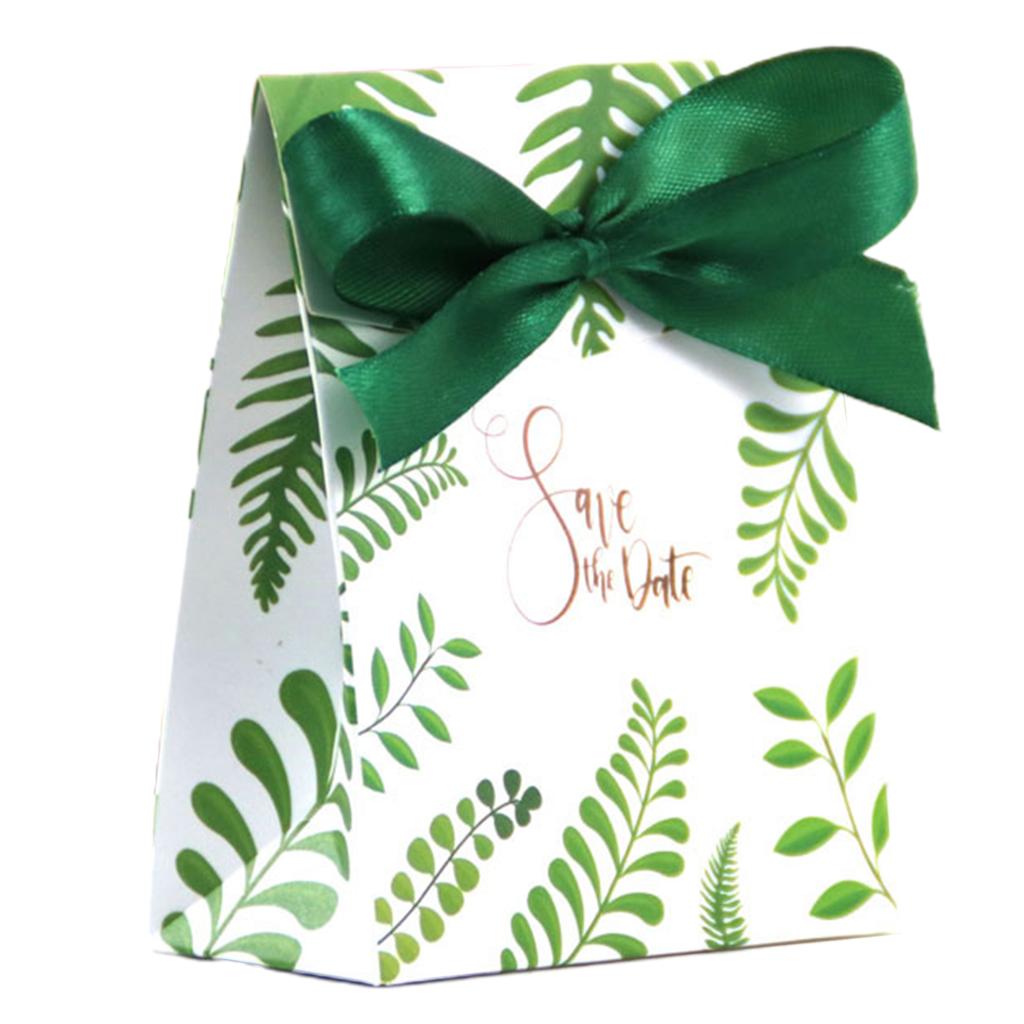 1-50pcs DIY Candy Boxes Wedding Gift Bag with Ribbon Party Favor for Wedding Easter Bridal Shower Birthday Party Favors Supplies