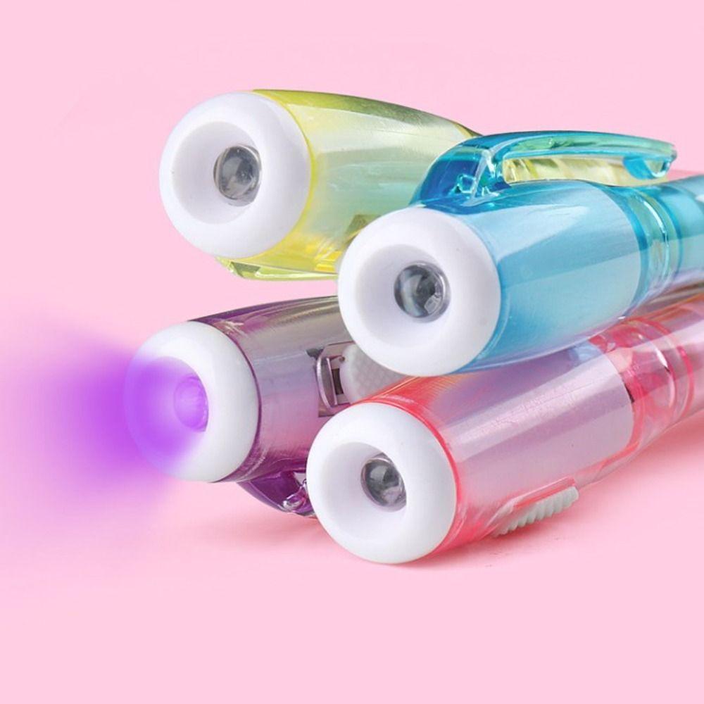 Mysteriously Disappearing Cute Invisible Marker Led UV Lamp Secret Message Pen  Confession
