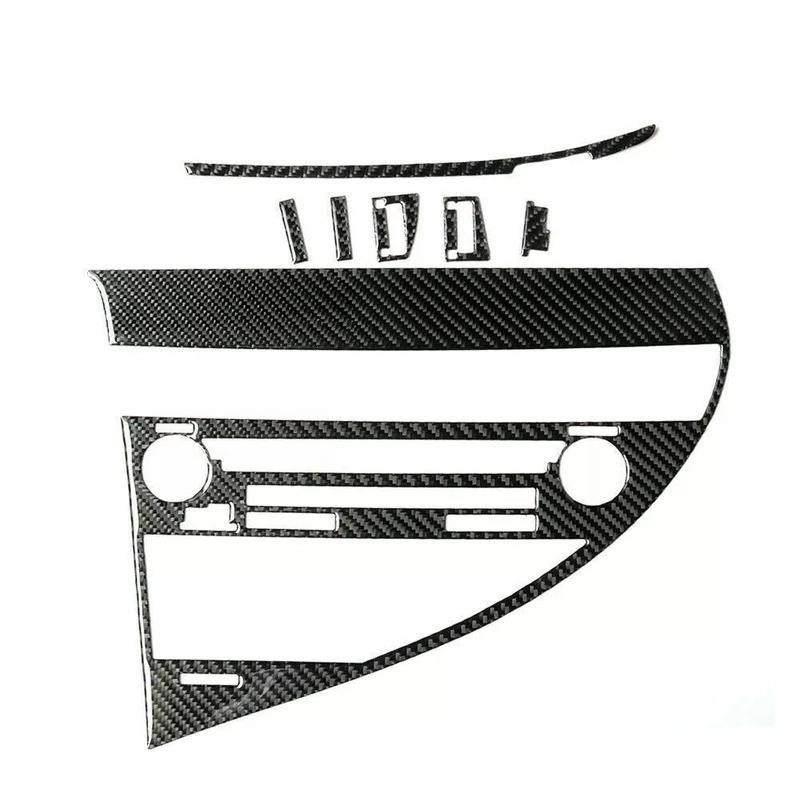 1 Set Carbonfaser-Stil Aufkleber Innen CD-Panel Rahmen Verkleidung Abdeckung Innendekale Für Lexus RX350 RX450h 2010 2011 2012