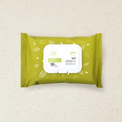 50 Grüner Tee Reinigungstücher