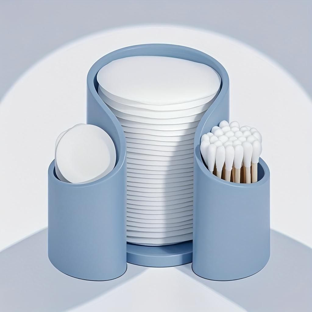 Compact Bathroom Organizer for Mats, Q-Tips, Floss Dispenser, and Makeup Vanity