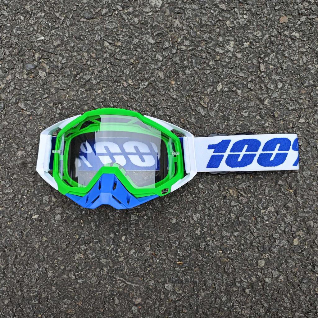 Occhiali da sole da moto classici per fuoristrada all'aperto 100% per la guida, occhiali protettivi per casco resistenti al vento e alla sabbia, equipaggiamento fresco per mountain bike