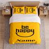 Positive energy and optimism (1) Custom Name Bedding Set 3 Pieces Bed Set Includes 1 Duvet Cover and 2 Pillowcases Soft Bed Set for Bedroom Decor Gift