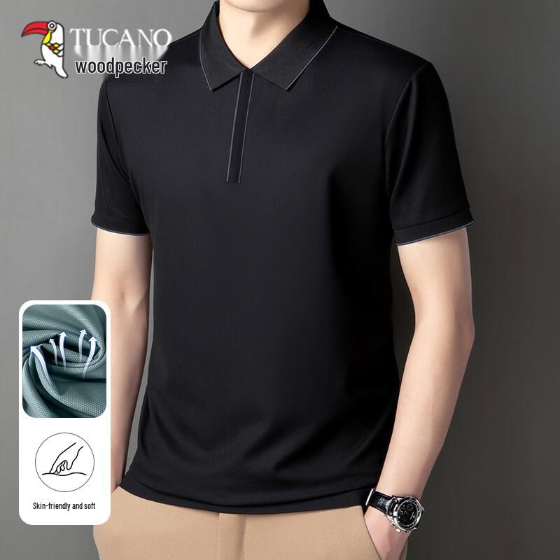 Tucano Herren Eisseide Schnelltrocknendes Poloshirt