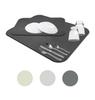 Draining Diatomaceous Silver Made In Tableware of Dark Mat, Earth, Ions, Japan, Kitchen, (set 2, Gray)
