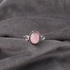 Pink Cat's Eye Ring, 925 Sterling Silver Ring Jewelry, Handmade Ring Gemstone Jewelry For Memorial Day