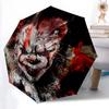 1pc Joker Inspired Umbrella Automatic Opening & Closing, Foldable Design, Outdoor, Ideal Gift for Fans, Travelers, Daily Use.C033