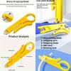 Wire Stripper Knife Crimper Pliers Crimping Tool Cable Stripping Wire Cutter Multi Tools Cut Line Multifunctional Hand Tools