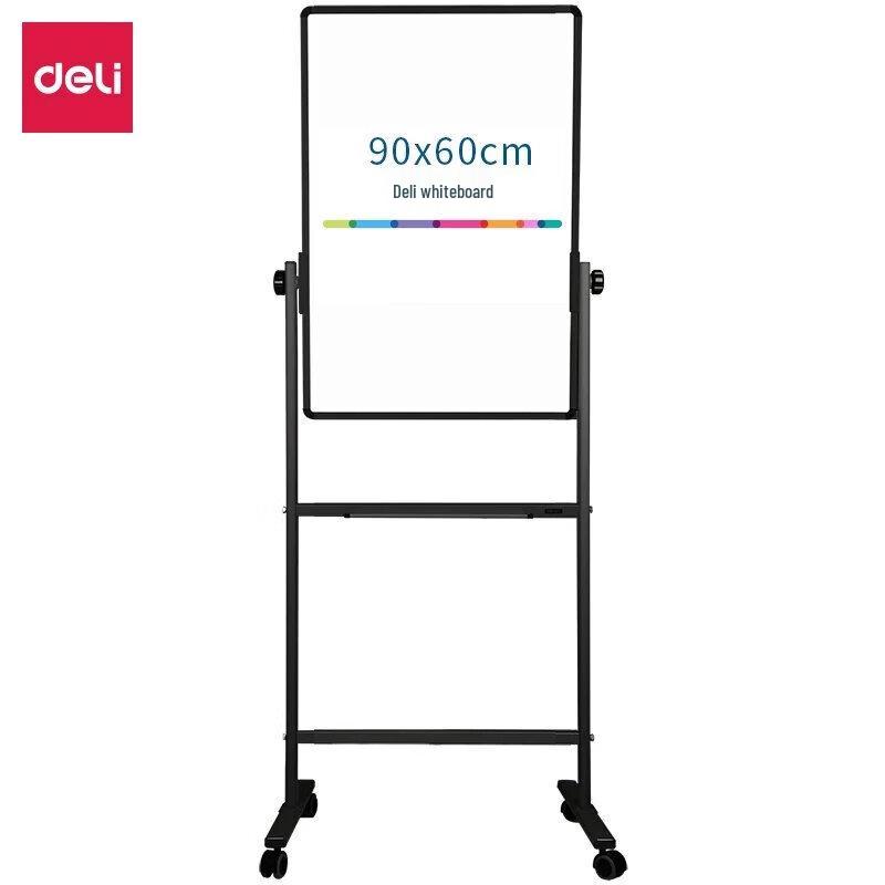 Deli 7881H Reversible Magnetic Mobile Whiteboard with H-Stand