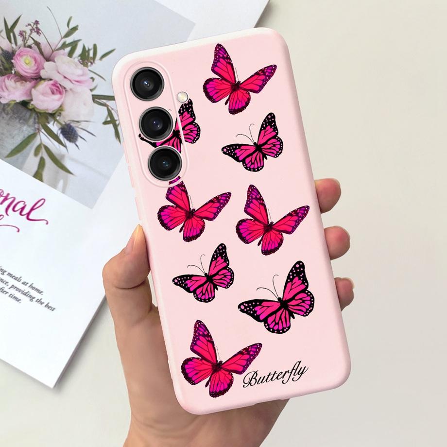 For Samsung S24+ S24 Plus Case Cover Samsung Galaxy S24 Ultra Pro Capa Camera Protector Shockproof TPU Soft Fundas With Pattern