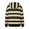 Women's Long Sleeve Striped Hoodie with Pocket - Casual Pullover Sweatshirt