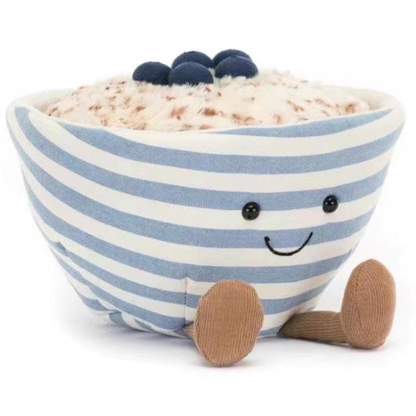 Fun blueberry oat bowl home decoration ornament gift with jca label home decor desk decoration living room decoration