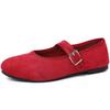 Designer Frühlingsballerinas Damen Mary Jane Schuhe Komfort Flache Schnallenschuhe Party Hochzeit Bonbonfarbe Damenschuhe