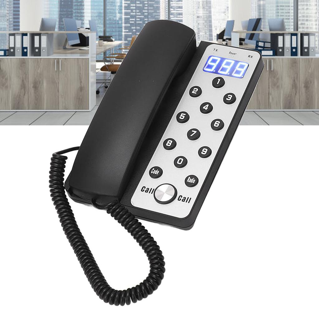 Kabelloses Intercom-Telefon 433MHz Stabile Übertragung 1000m Große Reichweite Vollduplex Intercom-Telefon für Büro 1 Haupteinheit