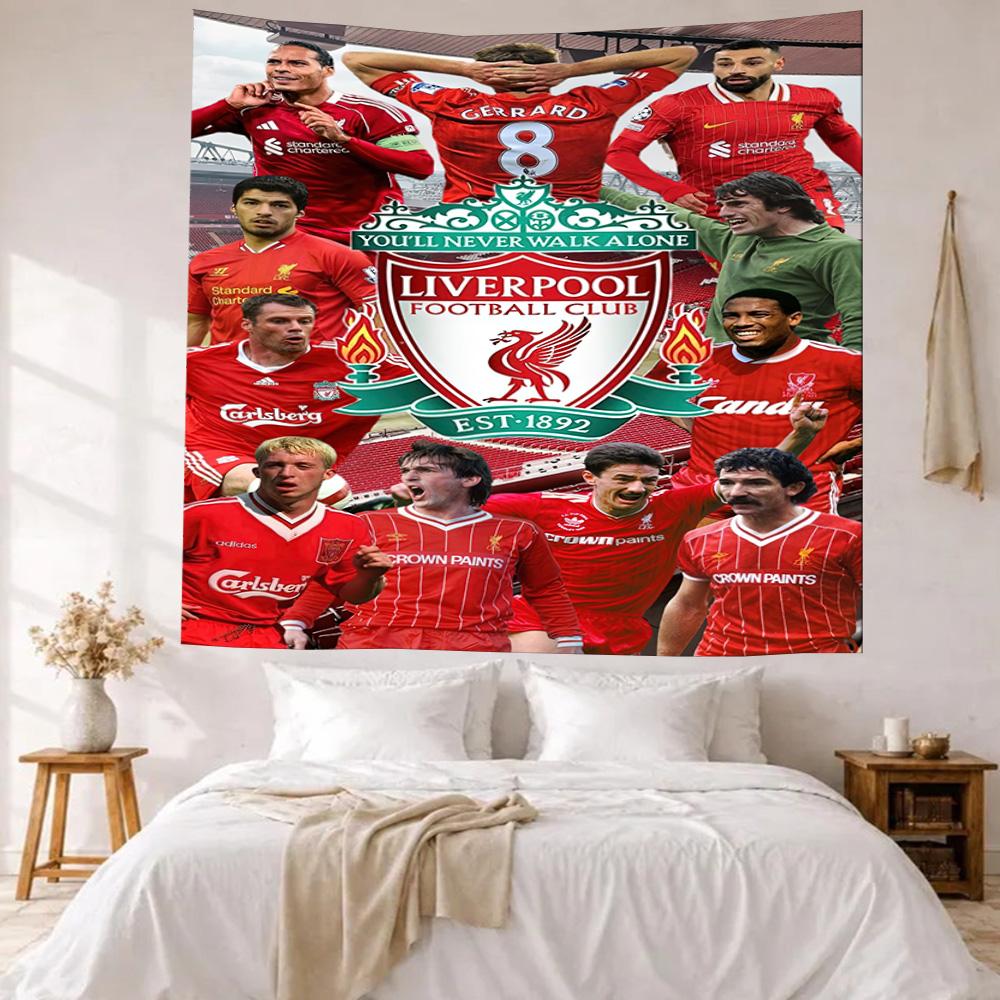Liverpool Football Club Wall Decor Tapestry Art For Pet Memorial Birthdaywedding Party Backdrop Family Gift