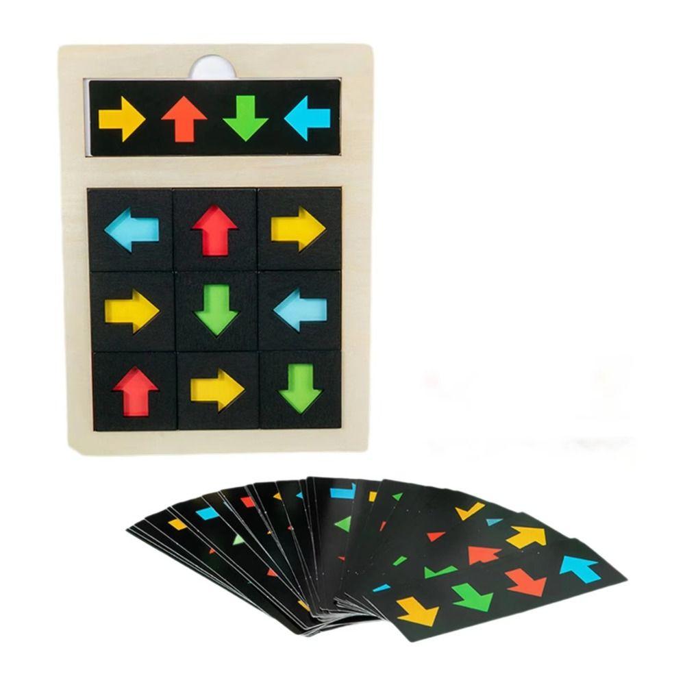 Puzzle Direction Cognition Sensory Game Logical Thinking Color Shape Matching Toy  Birthday Gifts