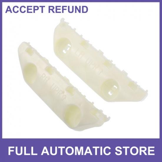 Front Bumper Bracket 1 Pair  for Nissan Versa 2012- Beige Plastic