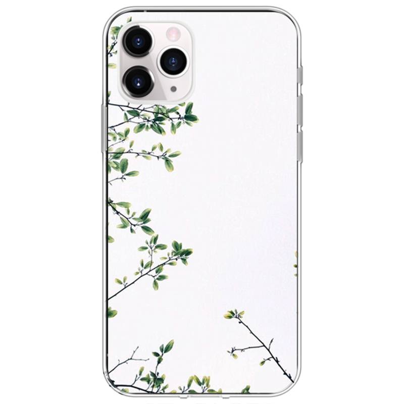 Watercolor Plants with Flowers Phone Case For iPhone 12 11Pro XS MAX XR 7 8 6 Plus 5 5S SE 12 Mini SE2