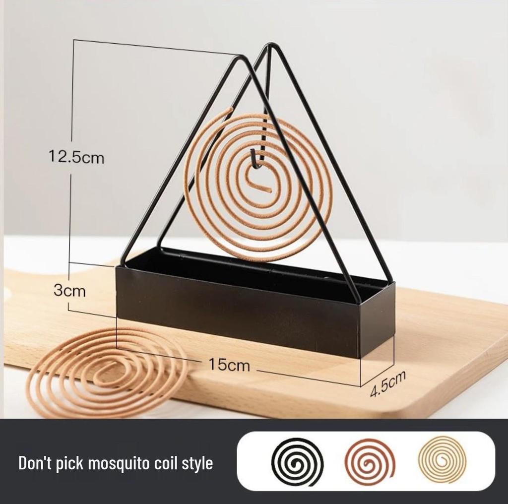 Creative Wrought Iron Mosquito Coil Holder & Incense Burner