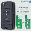 DR OEM 4A Or MQB48 Chip 433MHz SIP22 Blade Flip Car Remote Control Key Fob For Jeep Wrangler Renegade Fiat Dodge 500X