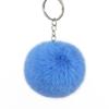 Faux Fur Plush Ball Keychain Ornament - Rabbit Fur Style