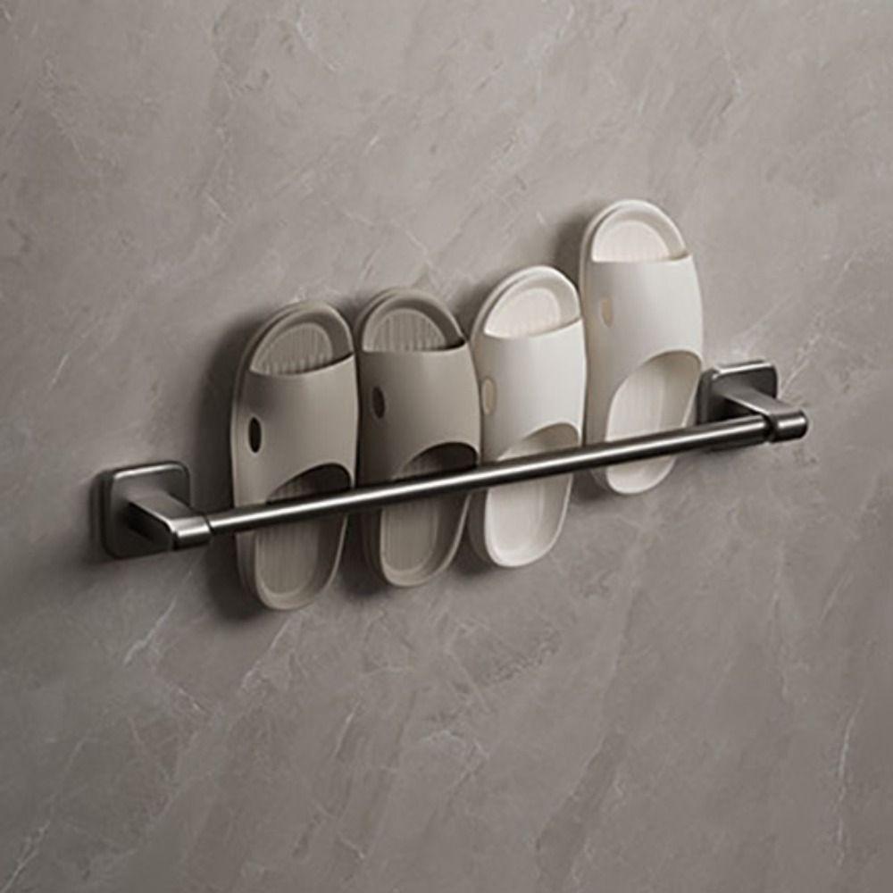 Save space Towel rack Good bearing capacity Wall shelf No-punch towel bar  Shower room