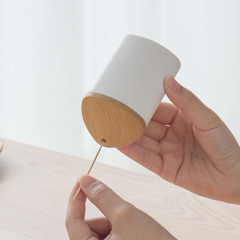 Mini Toothpick Holder Compact Portable Case - Small Cute Desktop Kitchen Storage Box for Home Restaurant Office Use