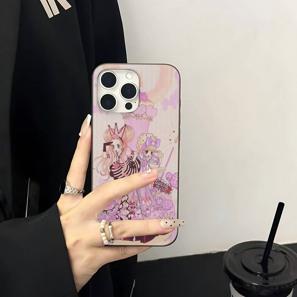 Anime S-Sugar Sugar Rune For IPhone 17 16 15 14 13 12 11 Pro Max Plus Pro Corrugated Shockproof Matte Phone Cover
