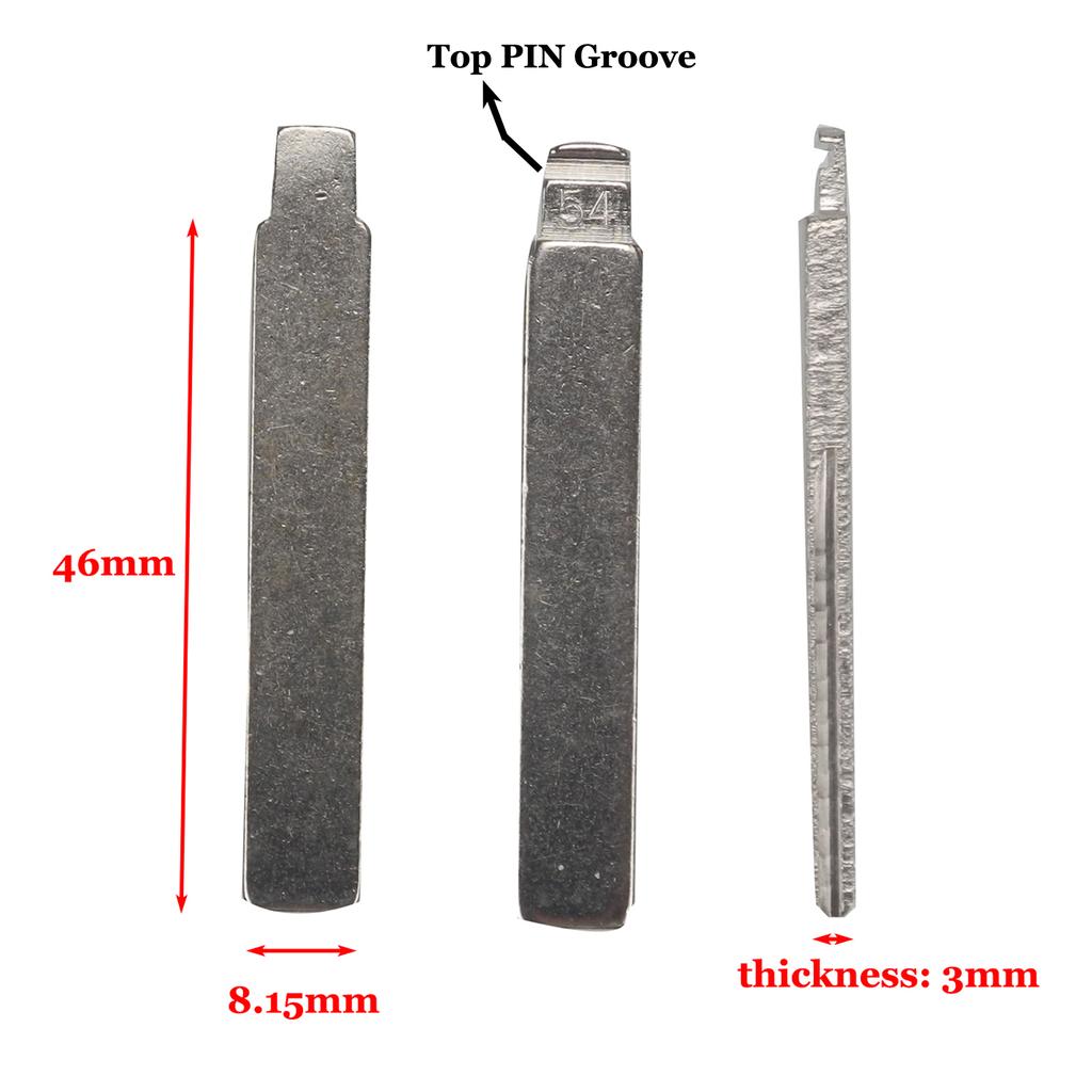 jingyuqin  #53 #54 #58 #72 #73 #152 #153 Remote Key Blade Blank For Lada For Renault Megan Dacia Clio Duster KD VAC102 VA2 HU83