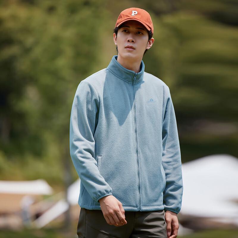 Tuoluzhe Men's Fleece-Lined Stand-Collar Jacket