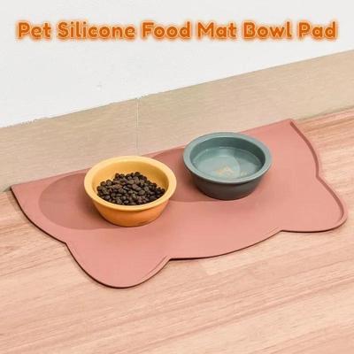 Tappetino antiscivolo in silicone per alimenti per animali domestici, tappetino per l'alimentazione a prova di perdite, cuscino per gatti, cani, mangiatoia per gatti, ciotola per cani, accessori per animali domestici